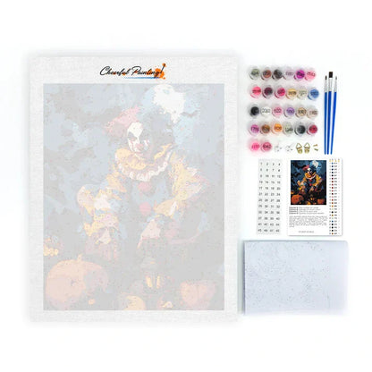 Clown Carnival Night - Peinture par numéros