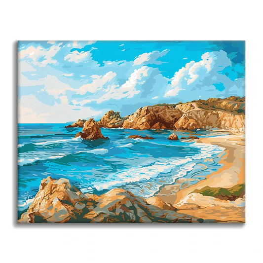 Rochers côtiers - Peinture par numéros