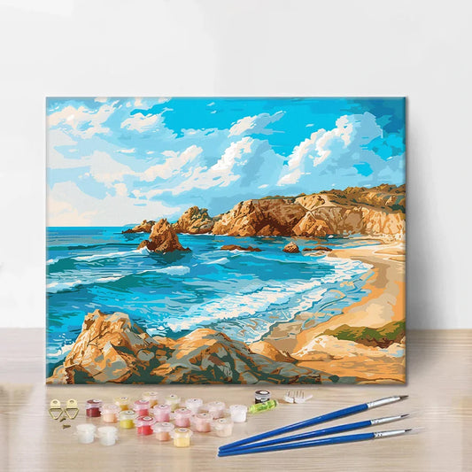 Rochers côtiers - Peinture par numéros