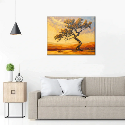 Arbre du désert - Peinture par numéros