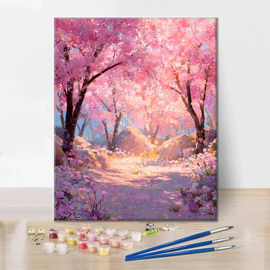 Sakura enchantée - Peinture par numéros