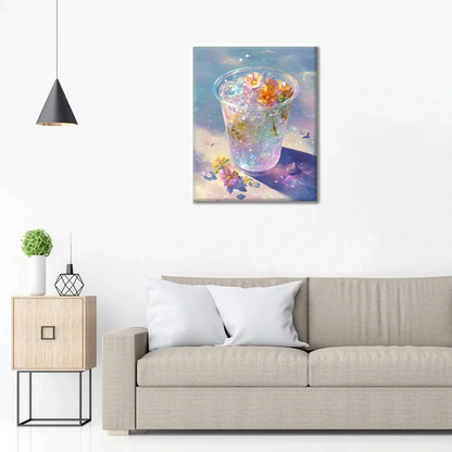Glace florale - Peinture par numéros