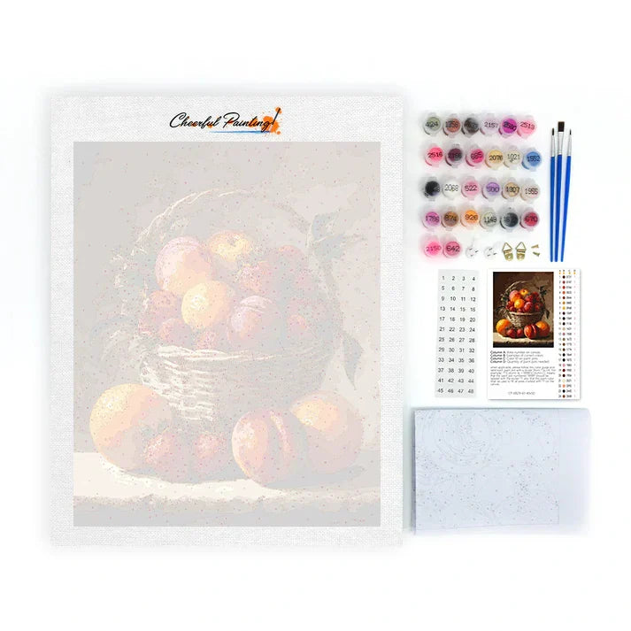 Corbeille de fruits - Peinture par numéros