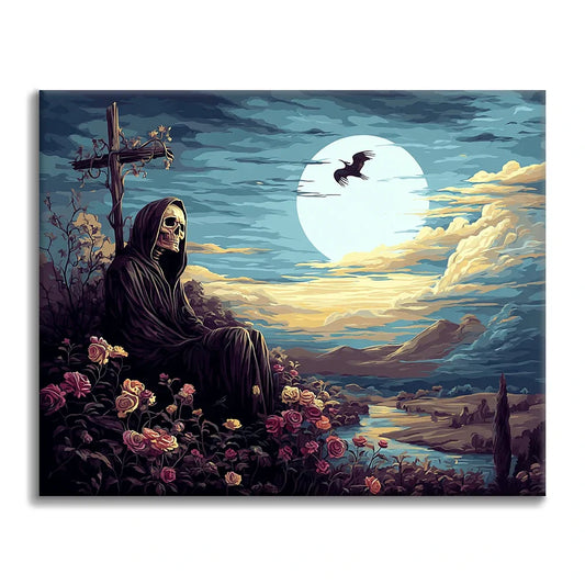 Surveillant de cimetière - Peinture par numéros