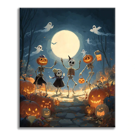 Bal d'Halloween - Peinture par numéros