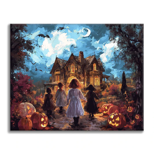 Nuit d'Halloween - Peinture par numéros