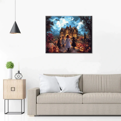 Nuit d'Halloween - Peinture par numéros