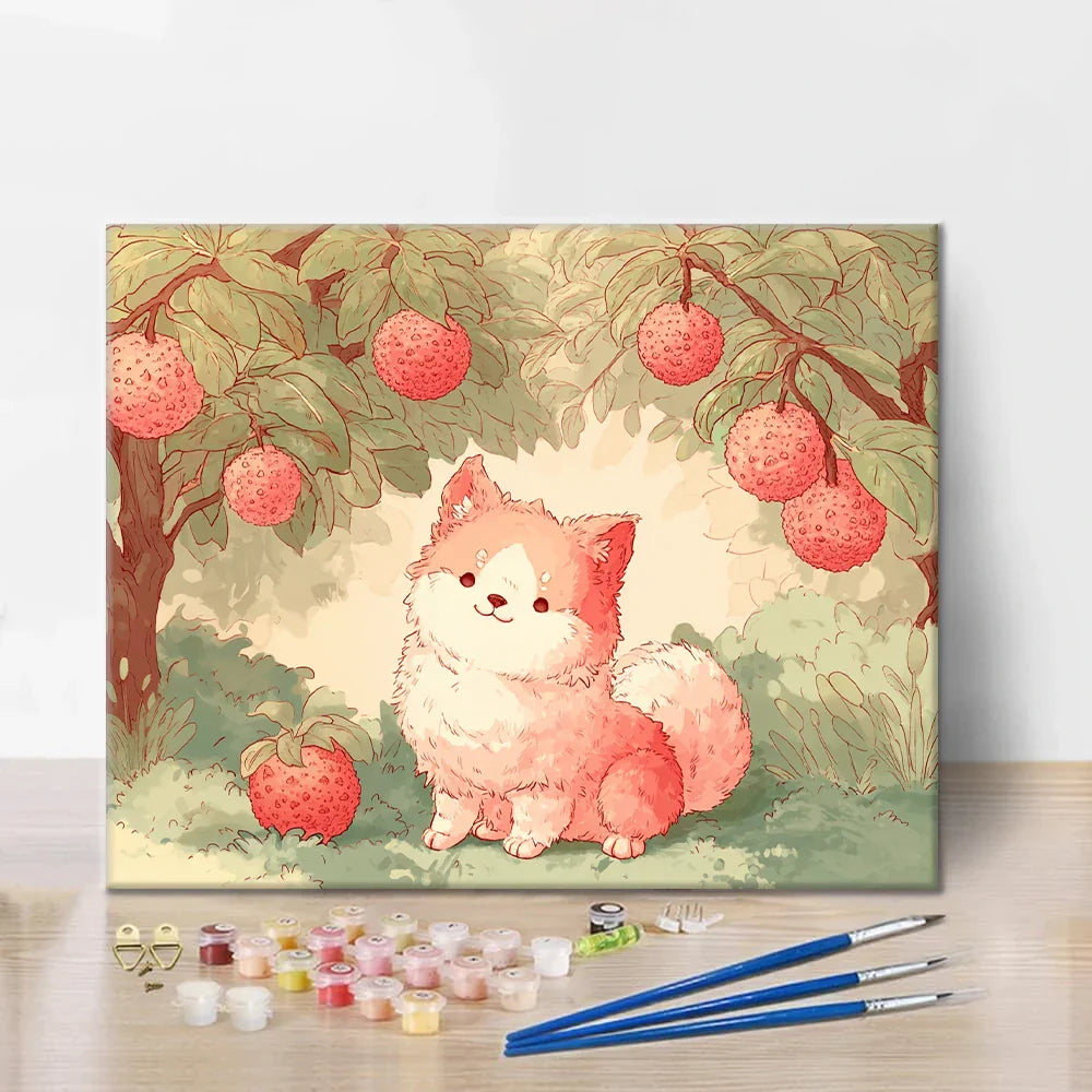 Chiot Lychee - Peinture par numéros