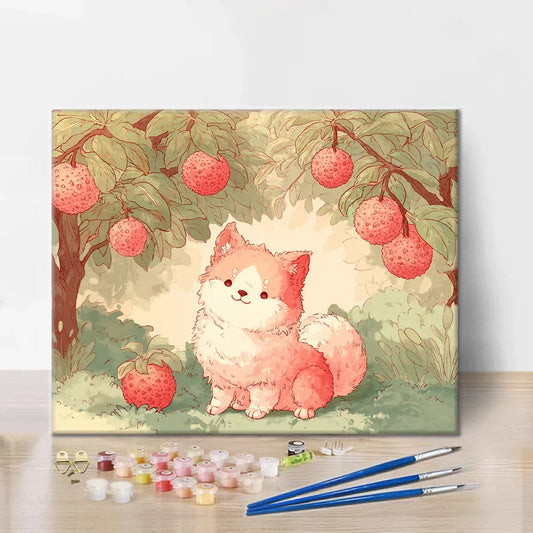 Chiot Lychee - Peinture par numéros