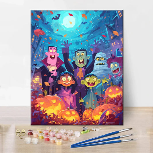 Monster Friends - Peinture par numéros