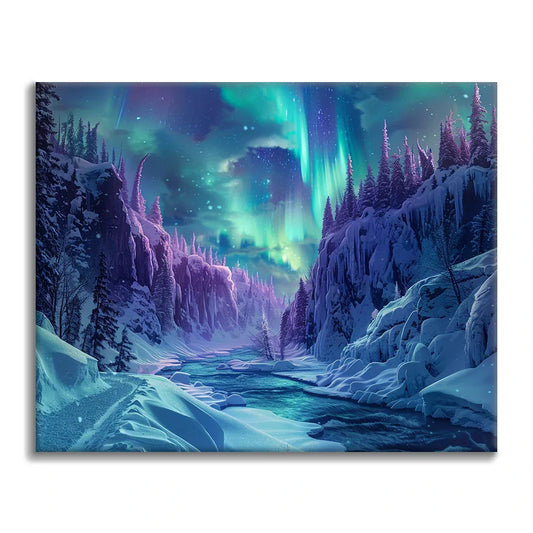 Aurores boréales - Peinture par numéros