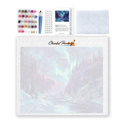 Aurores boréales - Peinture par numéros