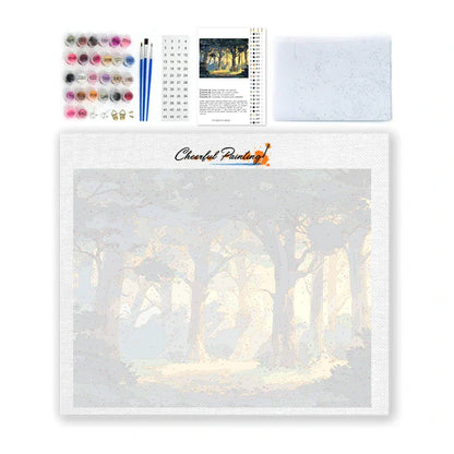 Forêt ensoleillée - Peinture par numéros