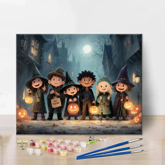 Des bonbons ou un sort - Peinture par numéros