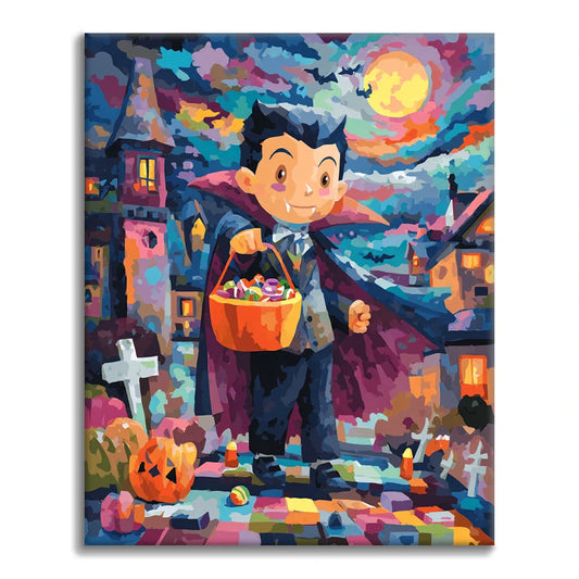 Enfant vampire - Peinture par numéros