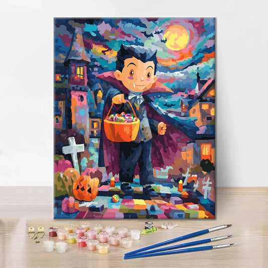 Enfant vampire - Peinture par numéros
