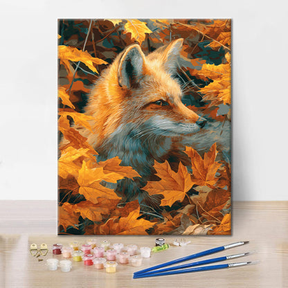 Renard d'automne - Peinture par numéros