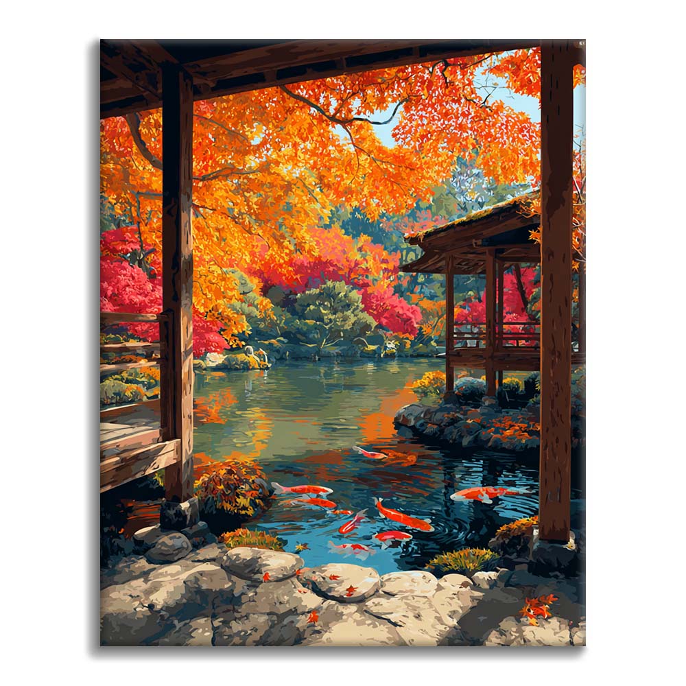 Reflets d'automne - Peinture par numéros