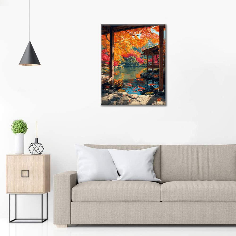 Reflets d'automne - Peinture par numéros