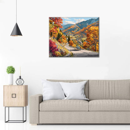 Road trip d'automne - Peinture par numéros
