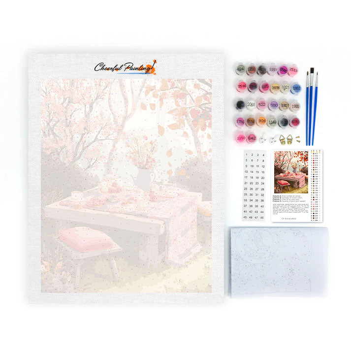 Fête du thé d'automne - Peinture par numéros