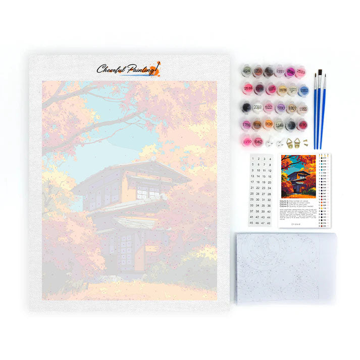 L'étreinte de l'automne - Peinture par numéros