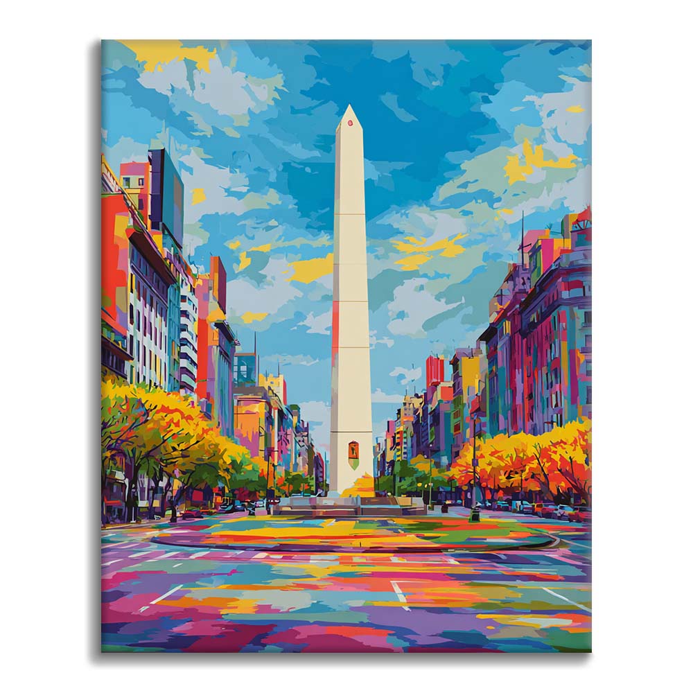 Obélisque de Buenos Aires - Peinture par numéros
