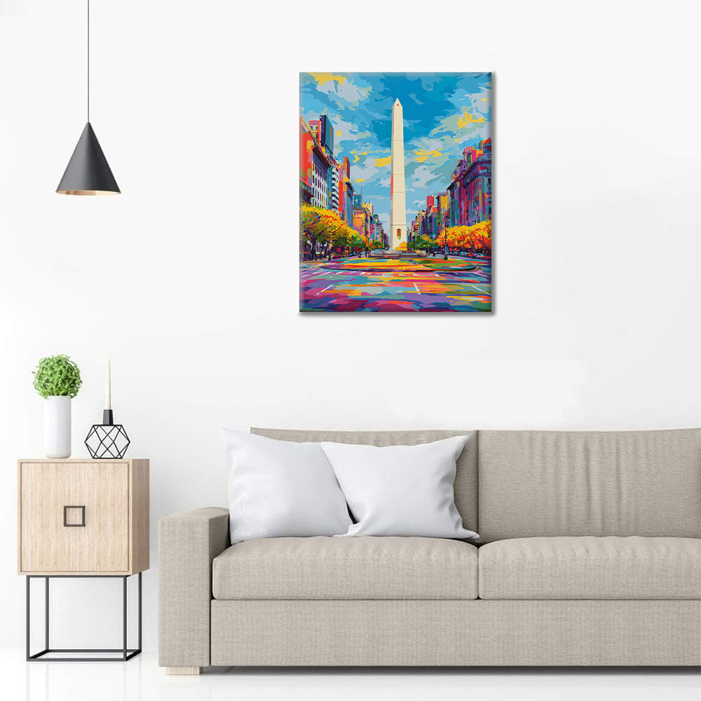 Obélisque de Buenos Aires - Peinture par numéros