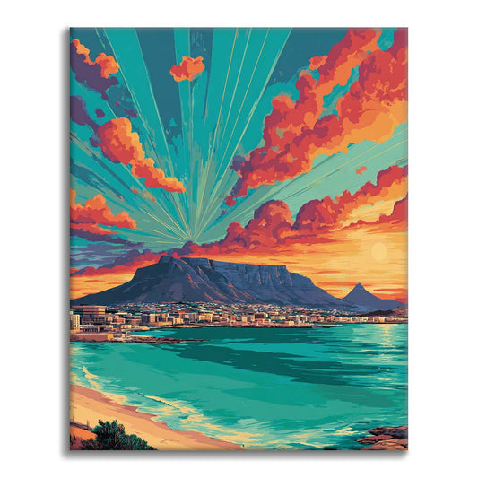 Coucher de soleil au Cap - Peinture par numéros