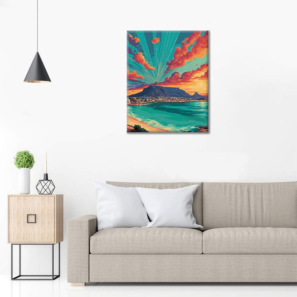 Coucher de soleil au Cap - Peinture par numéros