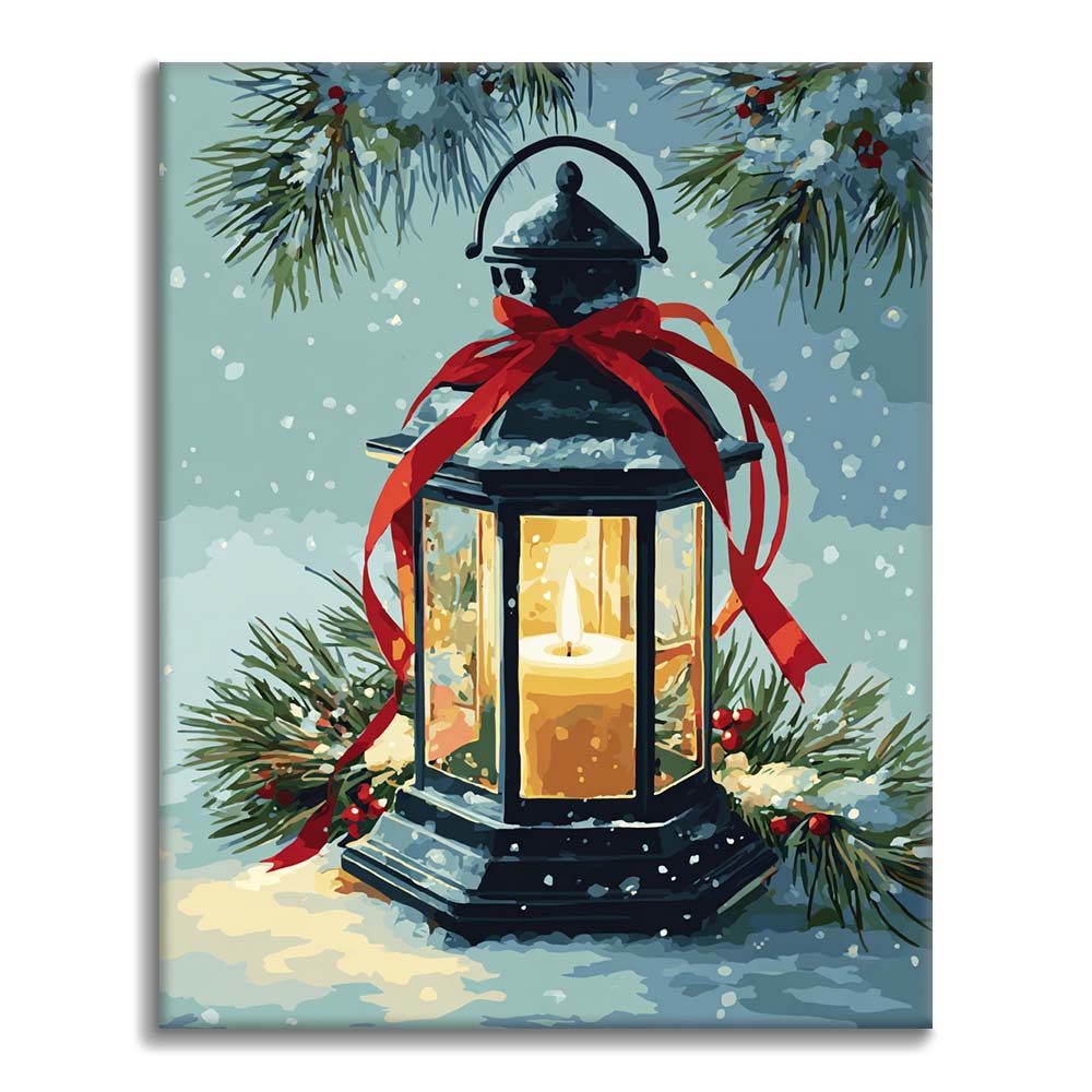 Lanterne de Noël - Peinture par numéros