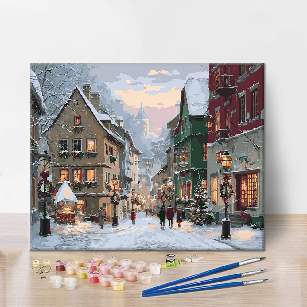 Rues de Noël - Peinture par numéros