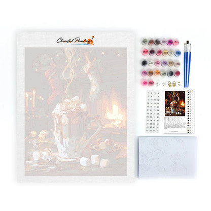 Cacao de Noël douillet - Peinture par numéros