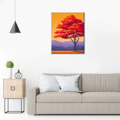 Flamme d'automne - Peinture par numéros