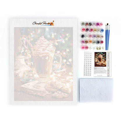 Chocolat chaud en hiver - Peinture par numéros