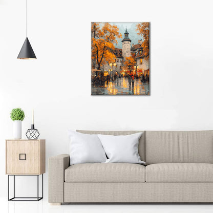 Carré feuillu - Peinture par numéros