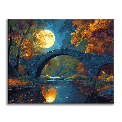Pont au clair de lune - Peinture par numéros