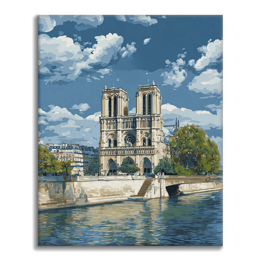 Cathédrale Notre-Dame - Peinture par numéros
