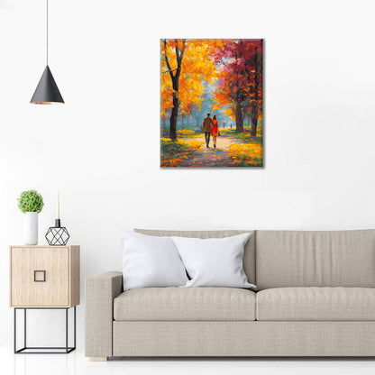 Journée d'automne romantique - Peinture par numéros