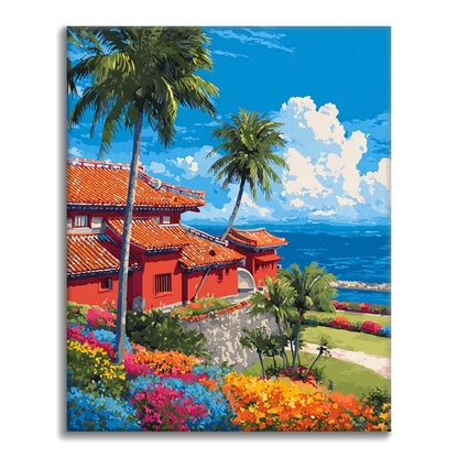 Château de Shurijo - Peinture par numéros