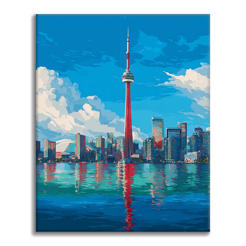 Skyline de Toronto - Peinture par numéros