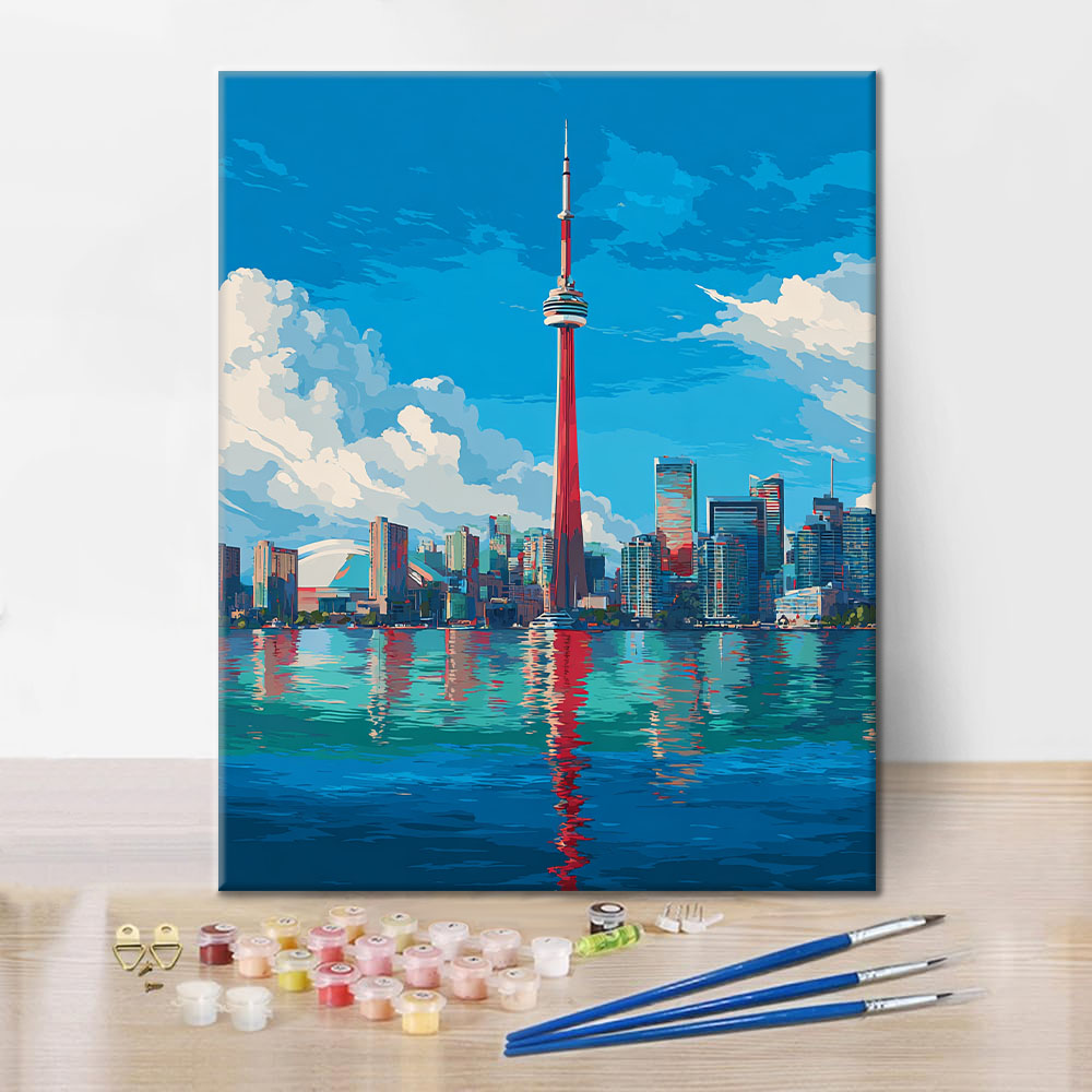 Skyline de Toronto - Peinture par numéros