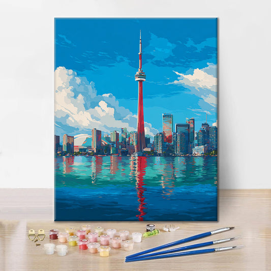 Skyline de Toronto - Peinture par numéros