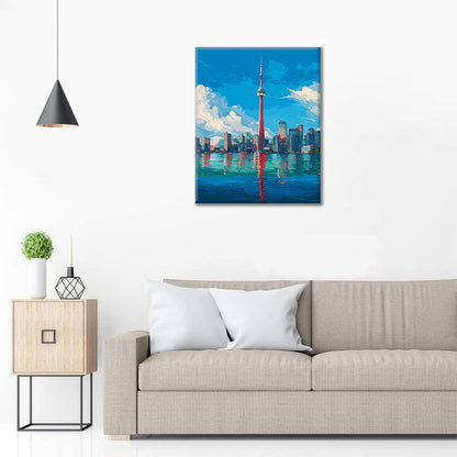 Skyline de Toronto - Peinture par numéros