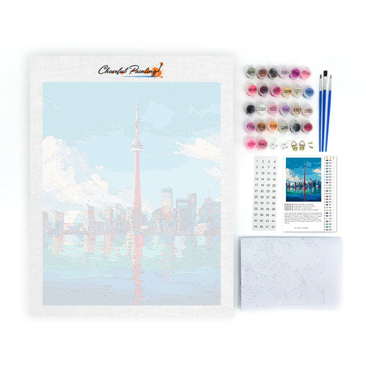 Skyline de Toronto - Peinture par numéros