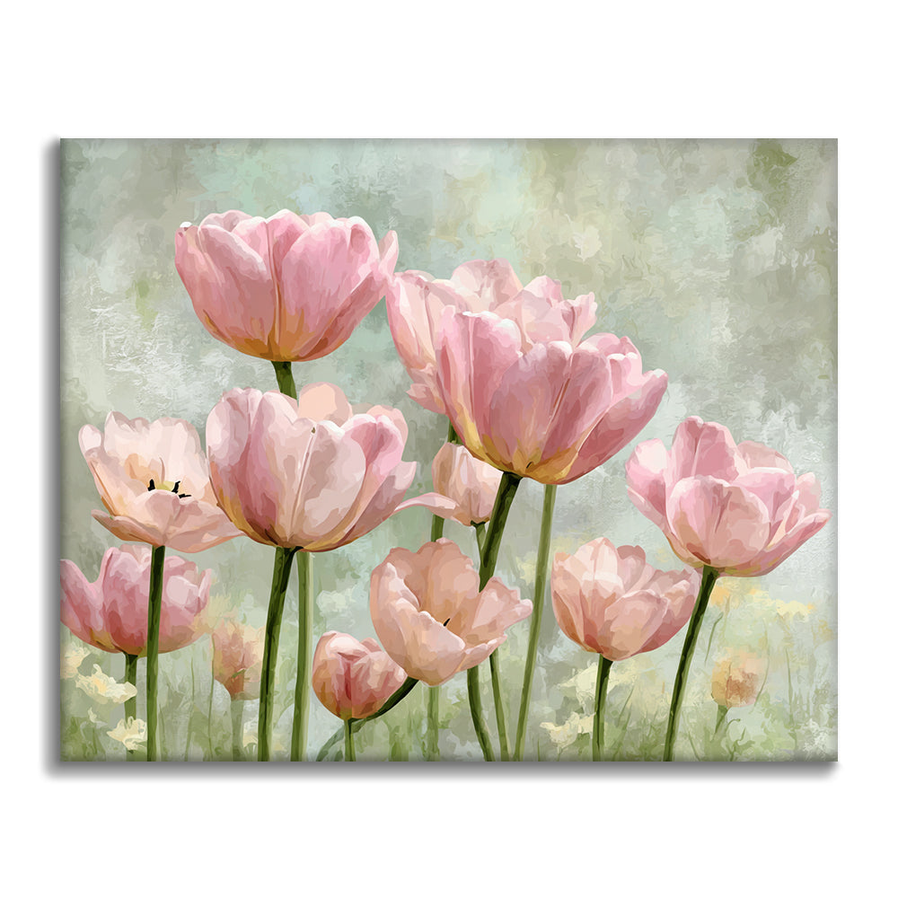 Une rangée de roses - Peinture par numéros