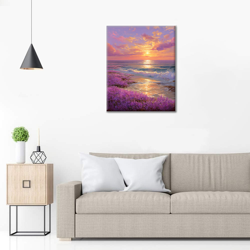 Horizon fleuri - Peinture par numéros