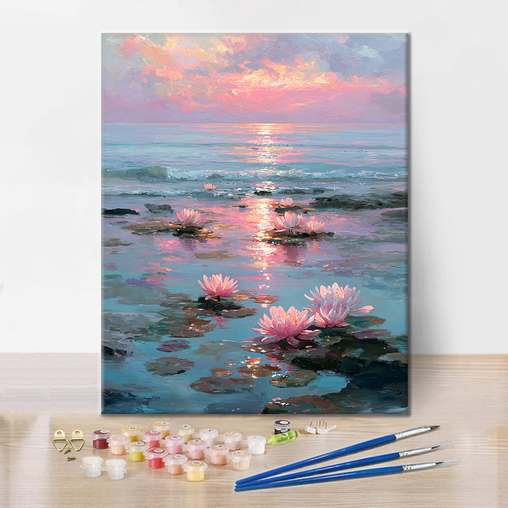 Blush Horizon - Peinture par numéros