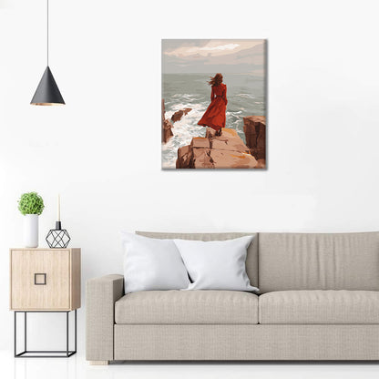 Falaise côtière - Peinture par numéros