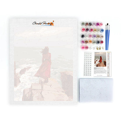 Falaise côtière - Peinture par numéros